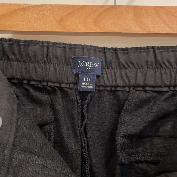 J Crew Factory Linen-Cotton Blend Elastic-Back Sailor Pant - Picture 3 of 5